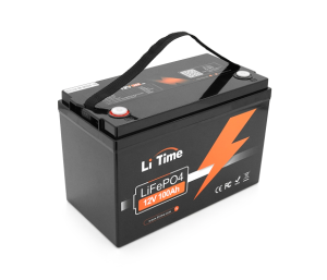 Акумуляторна батарея Li-TIME LiFePO4 12.8V 100Ач 1280Wh,(100/100A) M8