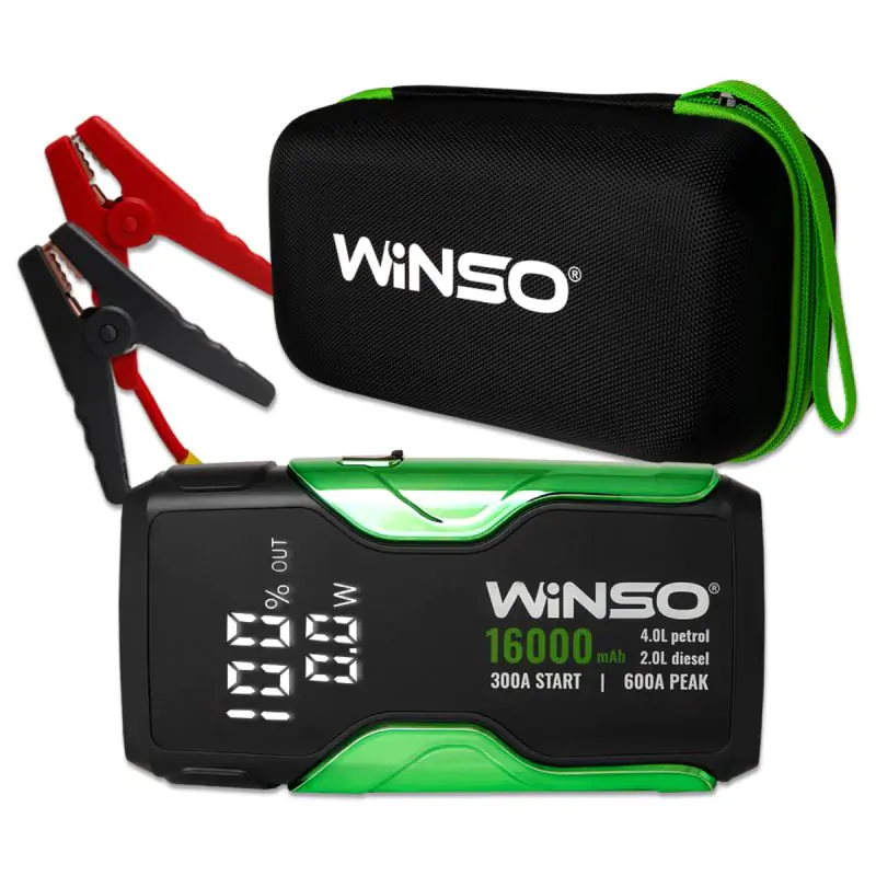 Пусковое устройство Winso Jump Starter 300/600A 16000mAh - фото 10