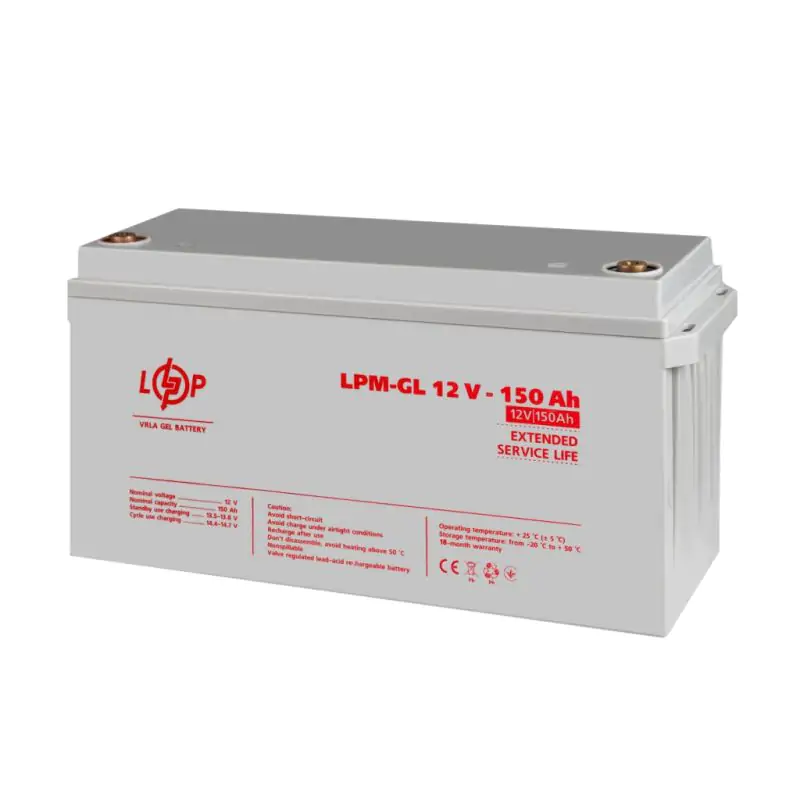 Аккумулятор гелевой LPM-GL 12V - 150 Ah - фото 3