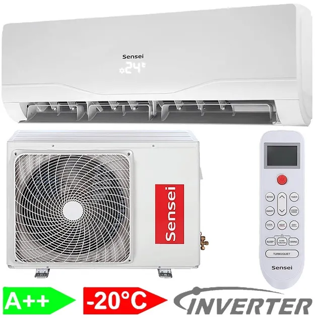 Кондиціонер інверторний Sensei SAC-12HRWE/I Elegant - фото 3 Кондиціонер інверторний Sensei SAC-12HRWE/I Elegant - фото 3