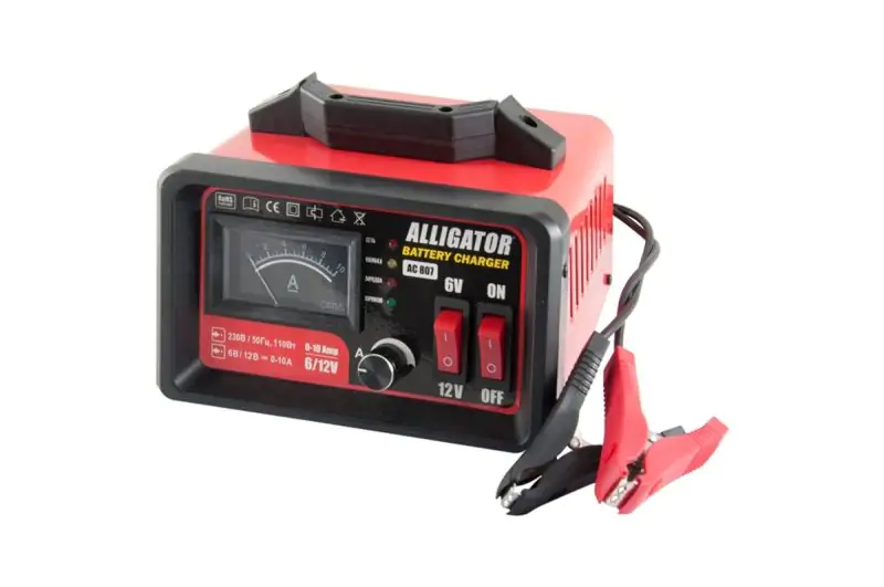 Зарядное устройство АКБ Alligator 6/12В 100А·час 10А - фото 2