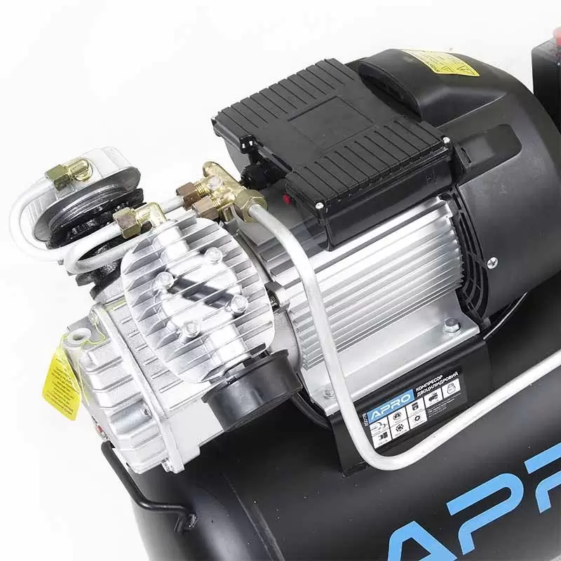 Компресор двоциліндровий APRO 2.2кВт 416л / хв 8бар 50л (2 крана) - фото 2 Компресор двоциліндровий APRO 2.2кВт 416л / хв 8бар 50л (2 крана) - фото 2