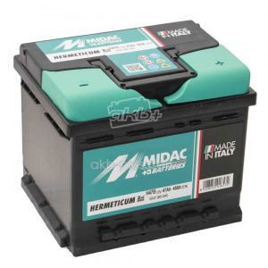 Акумулятор 6СТ-47A MIDAC HERMETICUM, 12V, 47AH (-/+) низький Євро, 12В, 47АЧ, EN450А