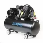 Компрессор двухцилиндровый ременной APRO 2.2кВт 402л/мин 100л — миниатюра 2