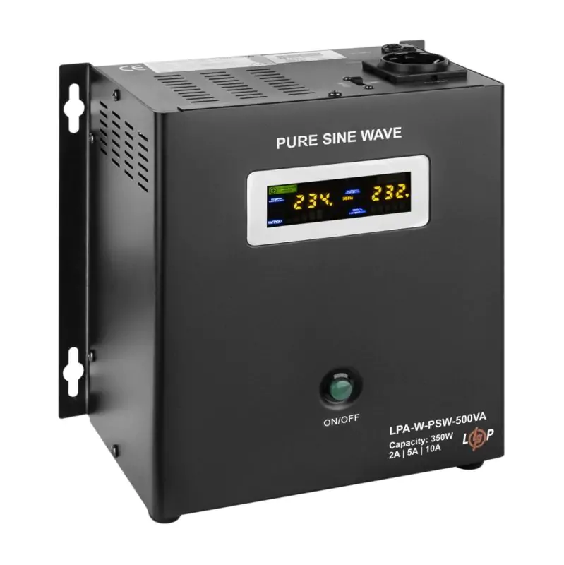 ДБЖ з правильною синусоїдою 12V LPA-W-PSW-500VA(350Вт) 2A/5A/10A - фото 3
