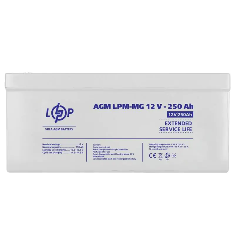 Аккумулятор мультигелевый LPM-MG 12V - 250 Ah - фото 3