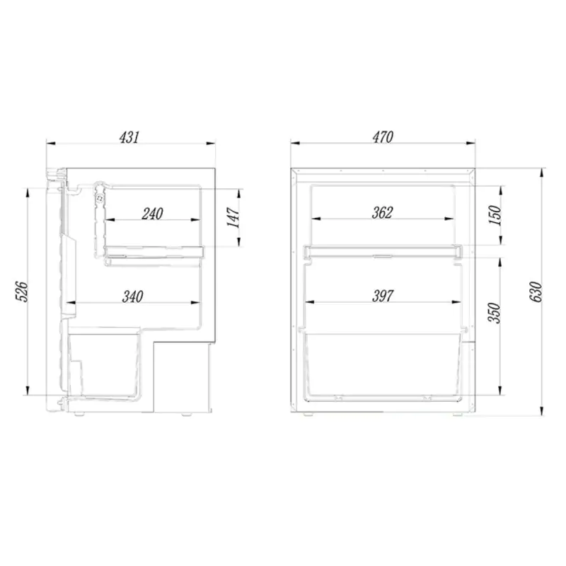 Холодильник автомобильный Brevia 65л (компрессор LG) 22815 - фото 9
