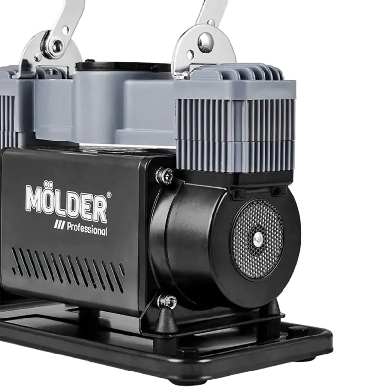 Автомобильный компрессор Molder Turbo Air 12В 10Атм 90л/мин с зажимами АКБ - фото 4