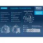 Генератор Brevia инверторный бензиновый 2,0кВт с электростартером — миниатюра 6