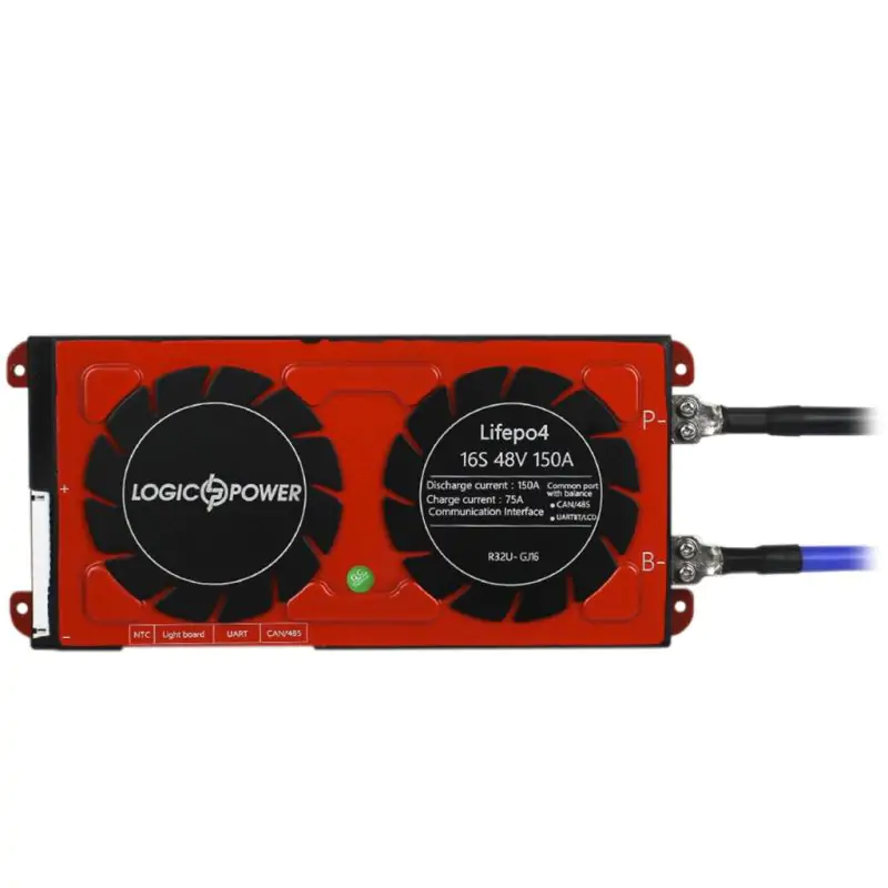 Smart BMS плата LP LiFePO4 48V 16S Dis 150A Ch 75A UART+RS485+CAN - фото 3