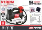 Автомобильный компрессор Storm Max Power 10Атм 40л/мин 170Вт — миниатюра 2