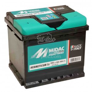Акумулятор 6СТ-55 MIDAC HERMETICUM, 12V 55AH, (+/-), 12В, 55АЧ, EN500А