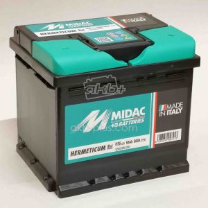 Акумулятор 6СТ-55 MIDAC HERMETICUM, 12V 55AH (-/+) Євро, 12В, 55АЧ, EN500А