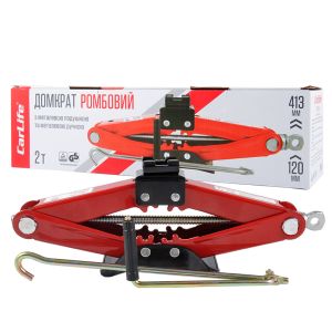 Домкрат ромбовый CarLife 2т 120-413мм