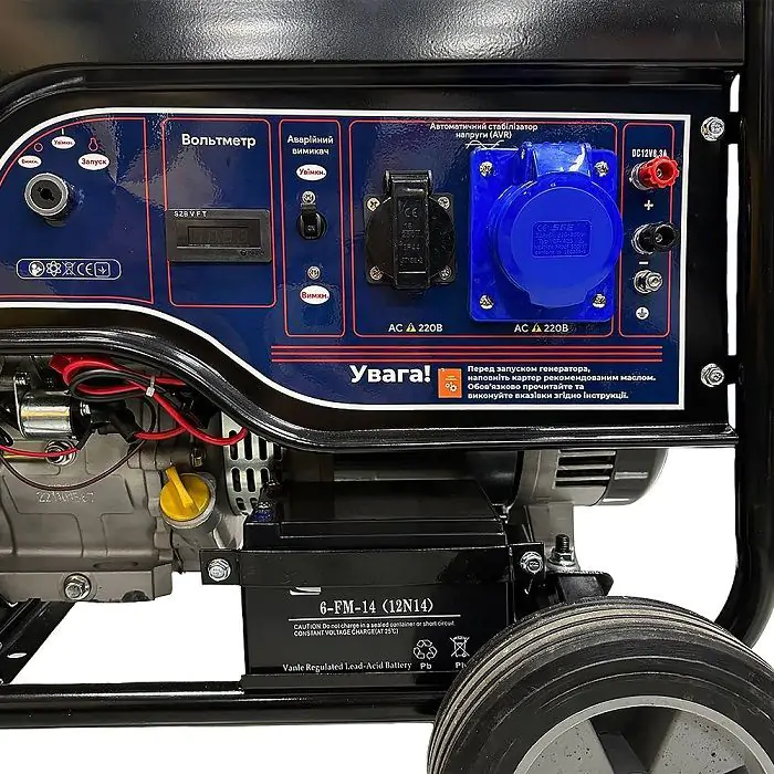 Бензиновый генератор PROFI-TEC PE-8000GE (8.0 кВт, электростартер) - фото 5