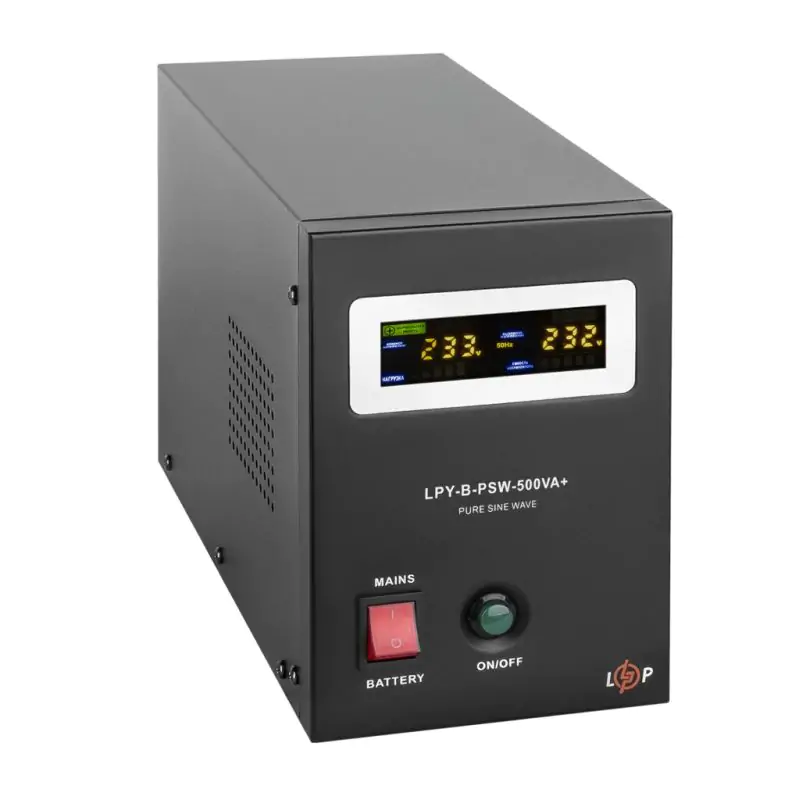 ДБЖ з правильною синусоїдою 12V LPY-B-PSW-500VA+ (350Вт) 5A/10A - фото 3 ДБЖ з правильною синусоїдою 12V LPY-B-PSW-500VA+ (350Вт) 5A/10A - фото 3