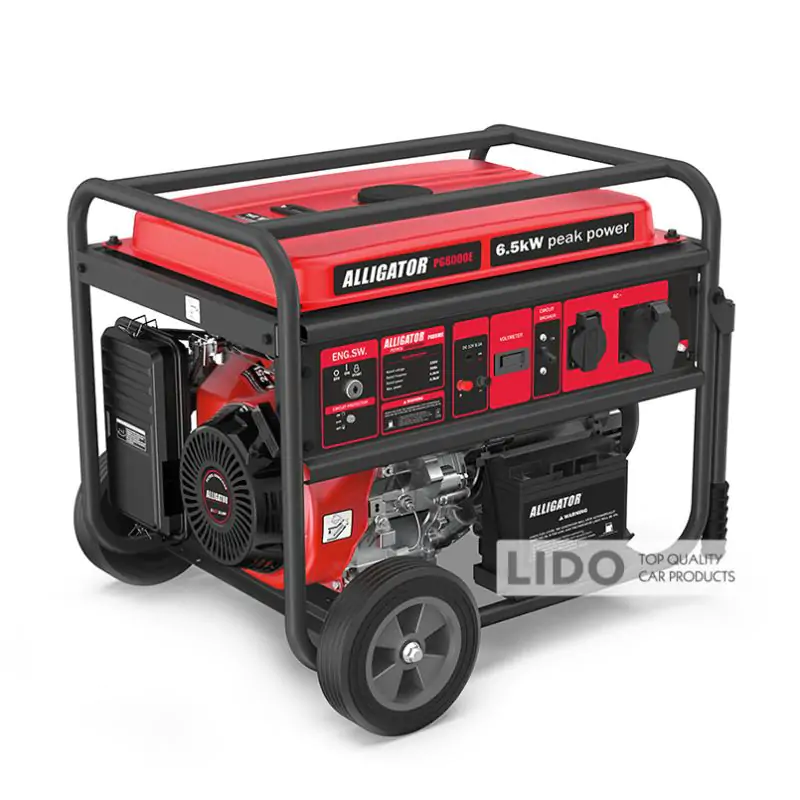 Генератор Alligator бензиновый 6,5кВт с электростартером - фото 1 Генератор Alligator бензиновый 6,5кВт с электростартером - фото 1