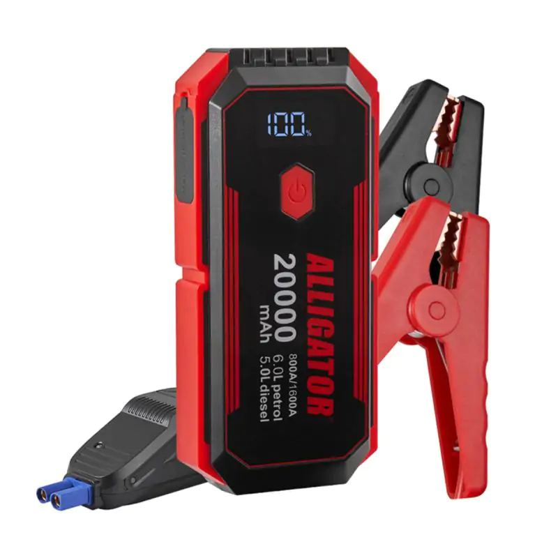Пусковое устройство Alligator Jump Starter 800A/1600A 20000mAh со Smart-клеммами - фото 2