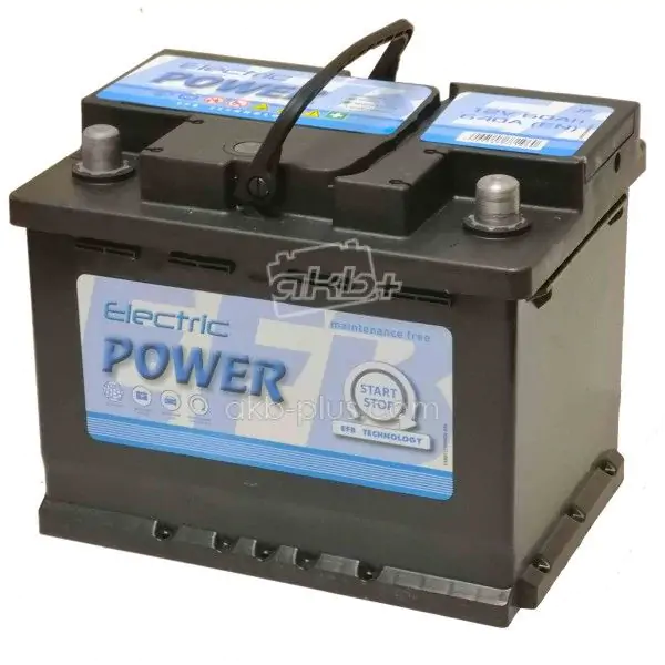 Автомобильный аккумулятор ELECTRIC POWER 6СТ-60 (-/+) START STOP EFB, 12В, 60АЧ, 640А - фото 2