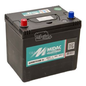 Акумулятор 6СТ-60A MIDAC HERMETICUM ASIA, 12V, 60AH, (+/-), 12В, 60АЧ, EN460А