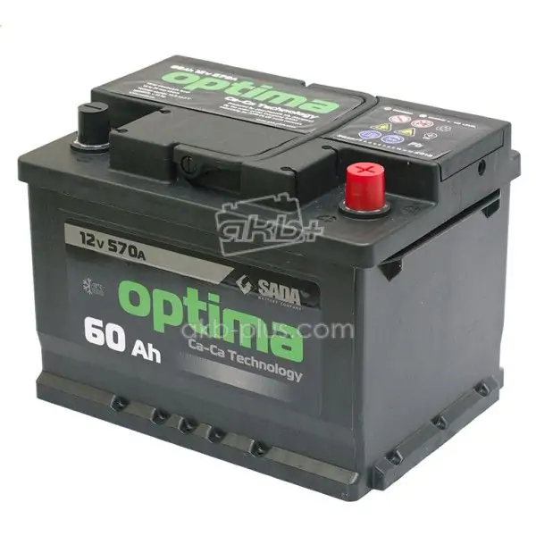 Автомобільний акумулятор OPTIMA 6СТ-60 (-/+) Євро 12В 60АЧ 570А низький - фото 3