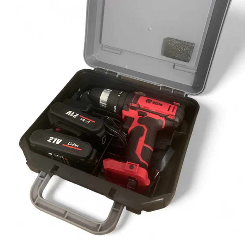 Аккумуляторный шуруповерт ударный Edon AD-21CPK OL 2 скорости - фото 4