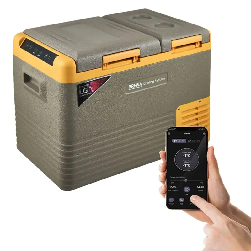 Холодильник автомобільний Brevia 33л (компресор LG) двокамерний 22555 - фото 12
