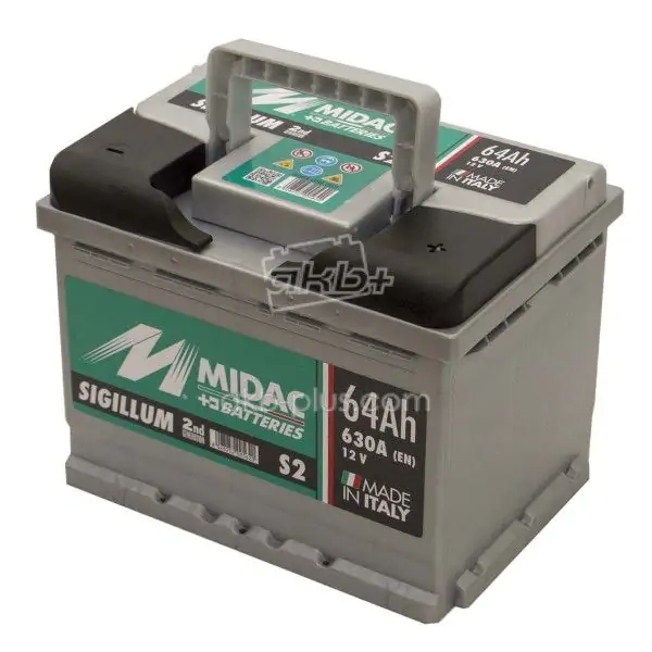 Акумулятор 6СТ-64A MIDAC S2 SIGILLUM, 12V 64AH (-/+) Євро 12В, 64АЧ, EN630А - фото 3 Акумулятор 6СТ-64A MIDAC S2 SIGILLUM, 12V 64AH (-/+) Євро 12В, 64АЧ, EN630А - фото 3