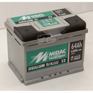 Акумулятор 6СТ-64A MIDAC S2 SIGILLUM, 12V 64AH (-/+) Євро 12В, 64АЧ, EN630А