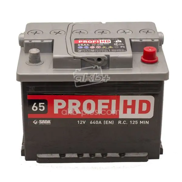 Автомобільний акумулятор SADA PROFI HD 6СТ-65 (-/+) Євро 12В 65АЧ 640А - фото 2