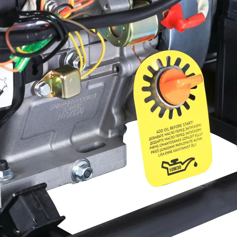 Бензиновый генератор Hyundai HHY 10000FE-3 ATS - фото 7