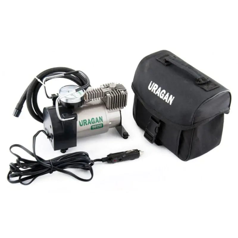 Автомобильный компрессор Uragan 7Атм 37л/мин 170Вт - фото 5 Автомобильный компрессор Uragan 7Атм 37л/мин 170Вт - фото 5