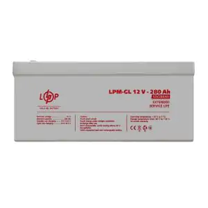 Товар Акумулятор гелевий LPM-GL 12V - 280 Ah