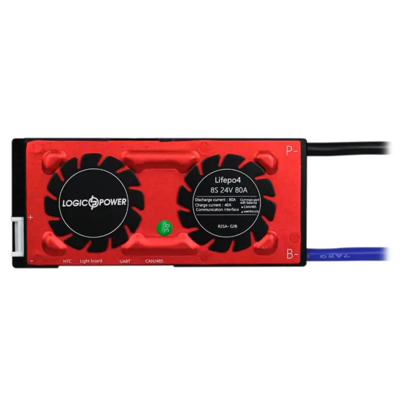 Smart BMS плата LP LiFePO4 24V 8S Dis 80A Ch 40A UART+RS485+CAN - фото 3