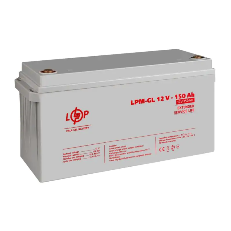 Аккумулятор гелевой LPM-GL 12V - 150 Ah - фото 4