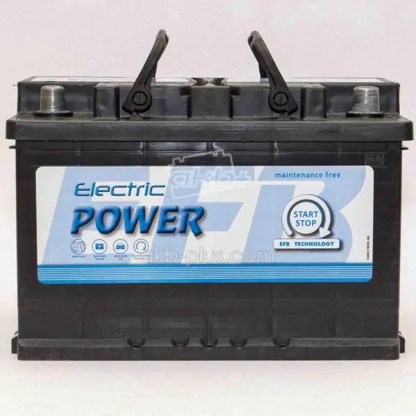 Автомобільний акумулятор ELECTRIC POWER 6СТ-70 (-/+) START STOP EFB, 12В, 70АЧ, 760А - фото 2 Автомобільний акумулятор ELECTRIC POWER 6СТ-70 (-/+) START STOP EFB, 12В, 70АЧ, 760А - фото 2