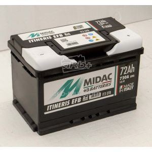 Акумулятор 6СТ-72A MIDAC ITINERIS EFB START STOP, 12V, 72AH, R 12В, 72АЧ, EN720А