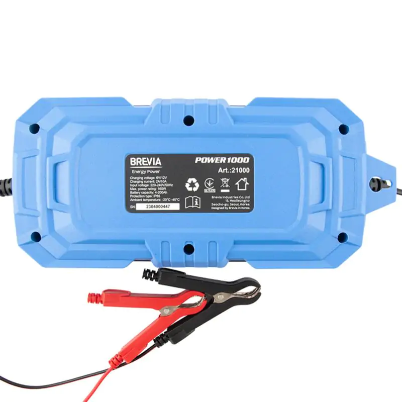 Зарядное устройство АКБ Brevia Power 6/12В 200А·час 10А - фото 3