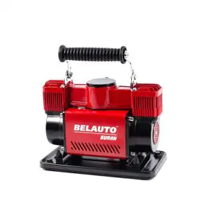 Товар Автомобильный компрессор Белавто Буран 10Атм 90л/мин 380Вт двухцилиндровый с зажимами АКБ