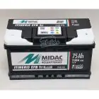 Аккумулятор 6СТ-75A MIDAC ITINERIS EFB START STOP низкий, 12V, 75AH, R 12В, 75АЧ, EN730А — миниатюра 2