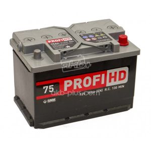 Автомобільний акумулятор SADA PROFI HD 6СТ-75 (-/+) Євро 12В 75АЧ 760А