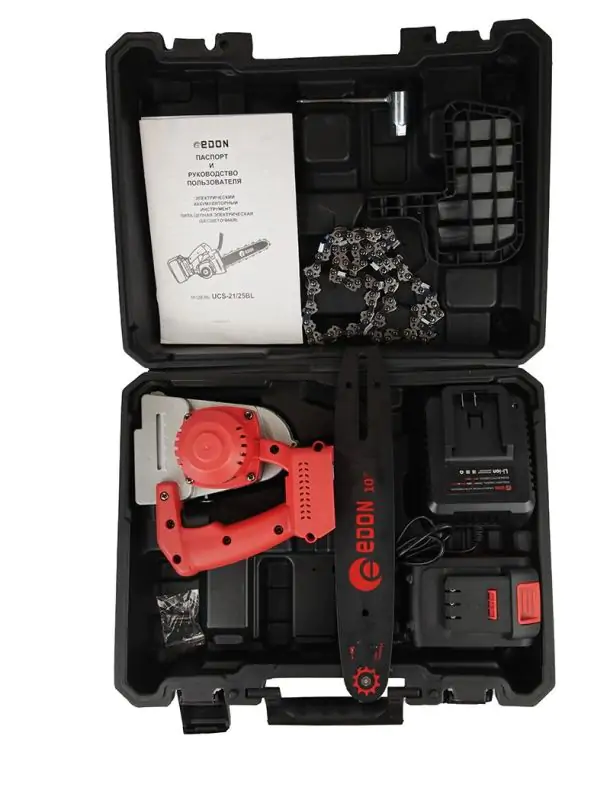 Аккумуляторная пила Edon UNS-21/25BL - фото 3