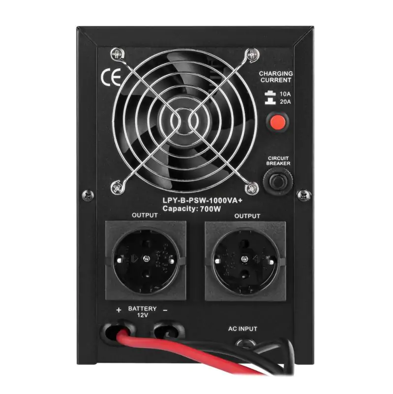 ИБП с правильной синусоидой 12V LPY-B-PSW-1000VA+(700Вт) 10A/20A - фото 4