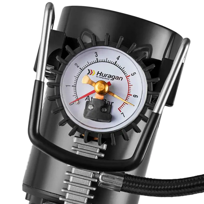 Компресор автомобільний Huragan 12В 7Атм 37л/хв з автостопом - фото 4