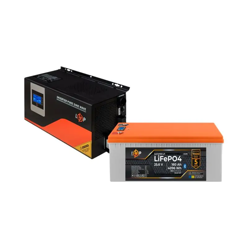 Комплект резервного питания LP(LogicPower) ИБП + литиевая (LiFePO4) батарея (UPS W3000 + АКБ LiFePO4 4096W) - фото 2