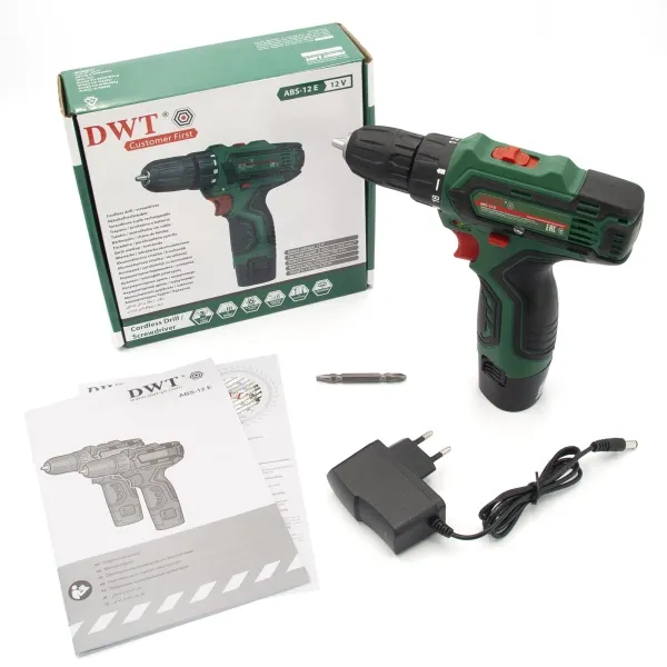 Аккумуляторная дрель шуруповерт DWT ABS-12 E-2 - фото 8 Аккумуляторная дрель шуруповерт DWT ABS-12 E-2 - фото 8