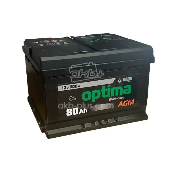 Автомобільний акумулятор OPTIMA AGM 6СТ-80 12В 80АЧ 800А - фото 1 Автомобільний акумулятор OPTIMA AGM 6СТ-80 12В 80АЧ 800А - фото 1