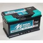 Аккумулятор 6СТ-82 MIDAC HERMETICUM 12V, 82AH (-/+) низкий Евро, 12В, 82АЧ, EN740А — миниатюра 1