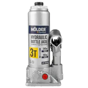 Товар Домкрат гидравлический бутылочный Molder 3т 180-340мм в кейсе