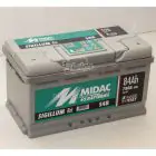 Аккумулятор 6СТ-84A MIDAC S4B SIGILLUM 12V, 84AH (-/+) низкий Евро 12В, 84АЧ, EN780А — миниатюра 1